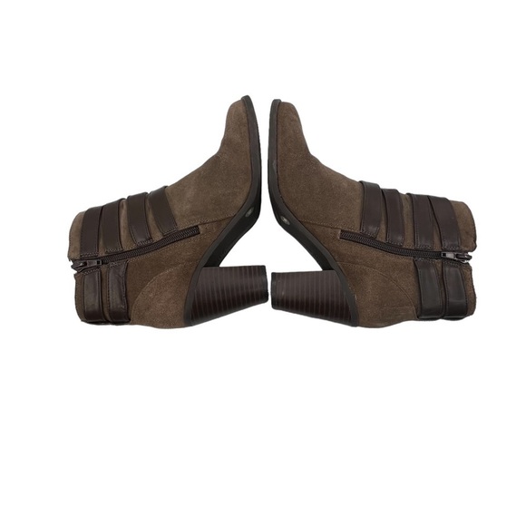 INC International Concepts Brown Suede Buckle Ankle Boots Size 7 Women's - Picture 8 of 11